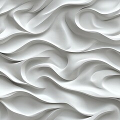Aufkleber - Seamless Organic Stucco Wave Pattern Architectural Texture Design