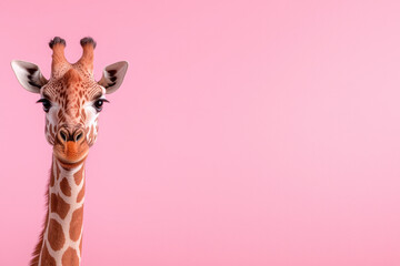 Poster - Softly lit photo of a zoologist presenting a wildlife biology report, with a subtle pastel