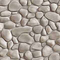 Aufkleber - Stucco Inspired Seamless Pattern Smooth Pebble Texture Design for Modern Interiors