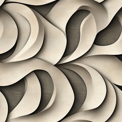 Aufkleber - Dynamic Stucco Inspired Pattern Sweeping Shapes for Modern Design