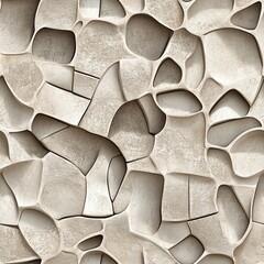Aufkleber - Stucco Texture with Embedded Mosaic Seamless Pattern Design for Architecture