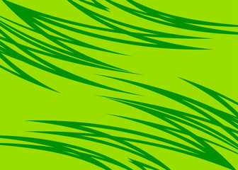 Poster - Abstract background with curved spikes pattern and with some copy space area. Simple tropical background