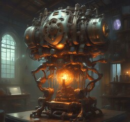 Poster - Illustration of techno background.