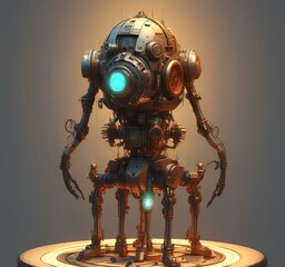 Poster - Illustration of techno background.