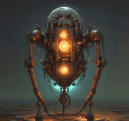 Poster - Illustration of techno background.