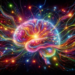 Wall Mural - synaptic emotion
