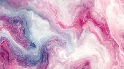 Poster - Abstract Pink and Purple Swirling Marble Art