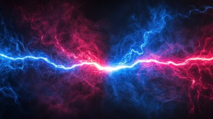 Poster - Clashing Cosmic Energy Streams A Vibrant Display