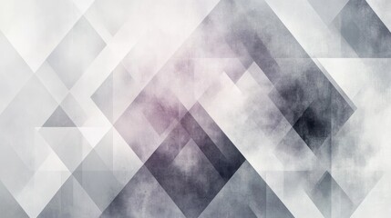 Aufkleber - Abstract Gray and White Geometric Design
