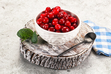 Wall Mural - Red sweet ripe juicy cranberry