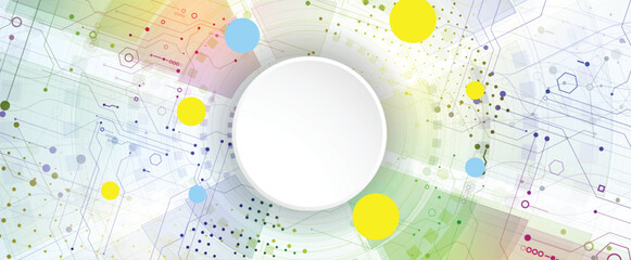 Poster - Circuit abstract background for science and business presentation