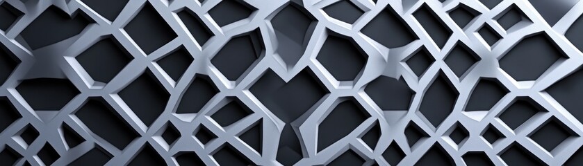 Poster - Abstract Gray Geometric Pattern Background Design