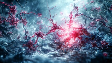 Fototapete - Innovative regenerative medicine breakthroughs transforming healthcare laboratory environment digital art