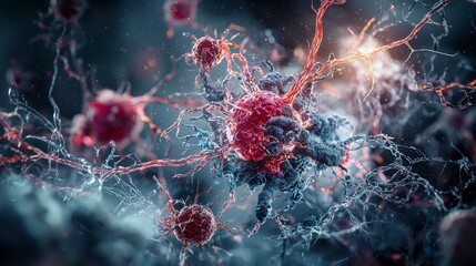 Leinwandbilder - Regenerative medicine breakthrough laboratory digital art sci-fi environment close-up view innovation