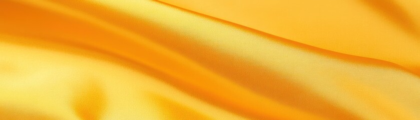 Poster - Golden Yellow Fabric Draped Softly Showing Texture