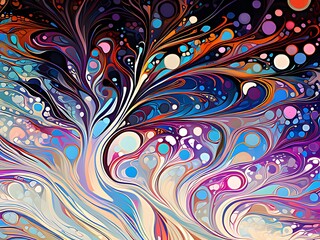 Wall Mural - abstract colorful background