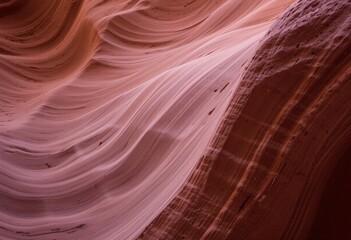 Poster - Desert Rock Formations. Canyon Textures in Warm Light. Geological Layers Reveal Ancient Beauty. Flowing Lines Create Serene Landscape. Nature's Artistry Inspires Exploration. Stunning Erosion