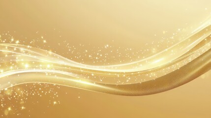 Poster - A vibrant gold sparkle overlay on a smooth gold background, perfect for festive occasions