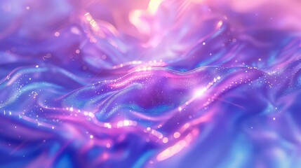 Wall Mural - abstract trendy holographic background. hologram gradient background with metalic waves.
