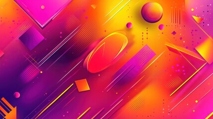 Poster - Abstract Dynamic Shapes Gradient Background Design