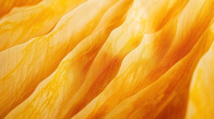 Poster - Golden Fabric Draped in Soft Waves