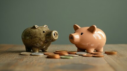 Poster - An engaging chart demonstrating the relationship between saving money and investing,