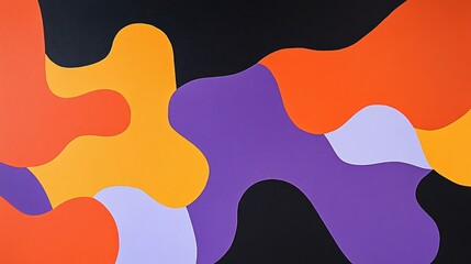 Poster - Abstract Colorful Organic Shapes Design