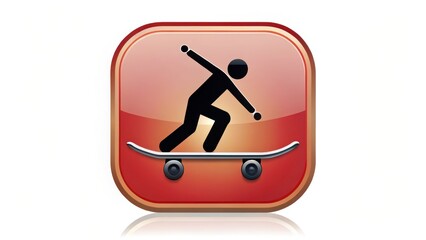 Poster - Skateboarder Icon