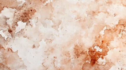 Wall Mural - A soft, abstract watercolor background featuring warm tones of beige and brown, creating a gentle, textured appearance.