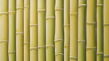 Poster - Painted Bamboo Stalks Create Textured Wall
