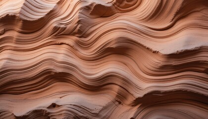 Poster - Sandstone Waves. Flowing Rock Layers. Natural Formations in Warm Earth Tones. Beige and Orange Rock Texture. Geological Wonder. Abstract Sandstone Patterns. Environmental Art. Fluid Stone Beauty.