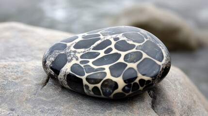 Poster - Polished Stone Showing Unique Pattern and Texture
