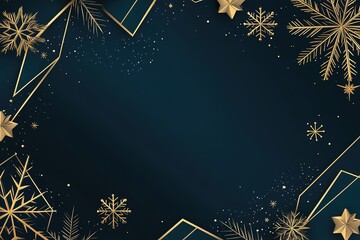 Poster - Festive Geometric Christmas Background: Sparkling Holiday Design with Elegant Patterns Perfect for Invitations, Cards, Banners, and Website Headers. Modern and Stylish, this abstract design adds a    