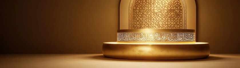 Aufkleber - Golden Islamic Architecture Display Platform