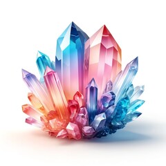 Wall Mural - Colorful Crystal Cluster