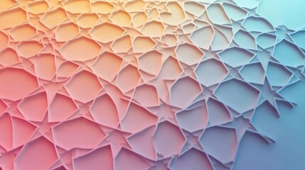 Poster - Abstract Geometric Pattern In Pastel Colors