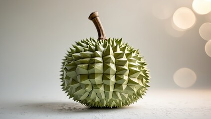 Poster - unique durian fruit displayed against an elegant background, highlighting its distinct texture and f