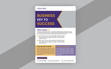 corporate business flyer design template