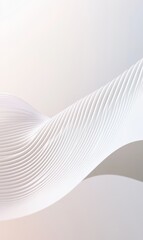 Wall Mural - abstract white wave background subtle curves and lines modern design