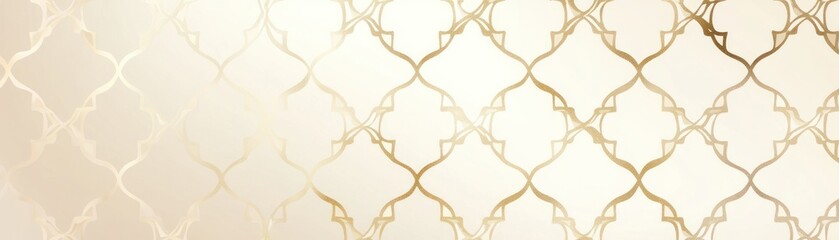 Poster - Elegant Gold Lattice Pattern Background Design