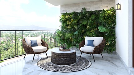 Wall Mural - Stylish outdoor relaxation