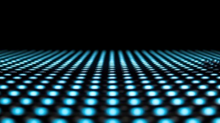 Poster - Abstract Blue Light Pattern Grid Display