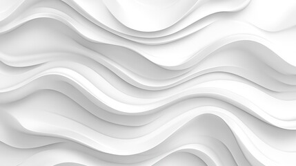 Poster - Abstract White Wave Pattern Background Design