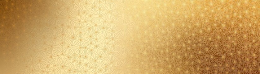 Aufkleber - Golden Gradient Background With Intricate Floral Pattern