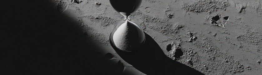 Poster - Hourglass Sands Time Passing Abstract Art