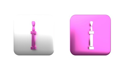 Poster - colorful screwdriver icon isolated on white background. service tool symbol. square button. 3d rende