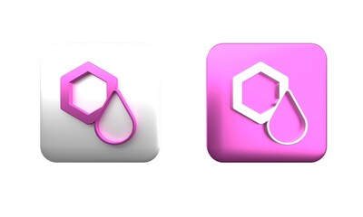 Poster - colorful honeycomb icon isolated on white background. honey cells symbol. sweet natural food. square