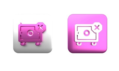 Poster - colorful safe icon isolated on white background. the door safe a bank vault with a combination lock.