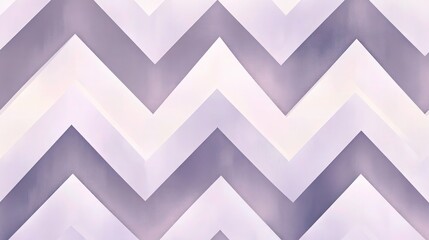 Wall Mural - A seamless zigzag pattern with soft gray and muted lavender hues, featuring subtle gradients to add depth and dimension. The abstract geometric design creates a soothing visual flow.
