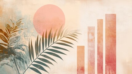Poster - A soft gradient background transitioning from light pastels to deeper tones, providing a calm and soothing visual.